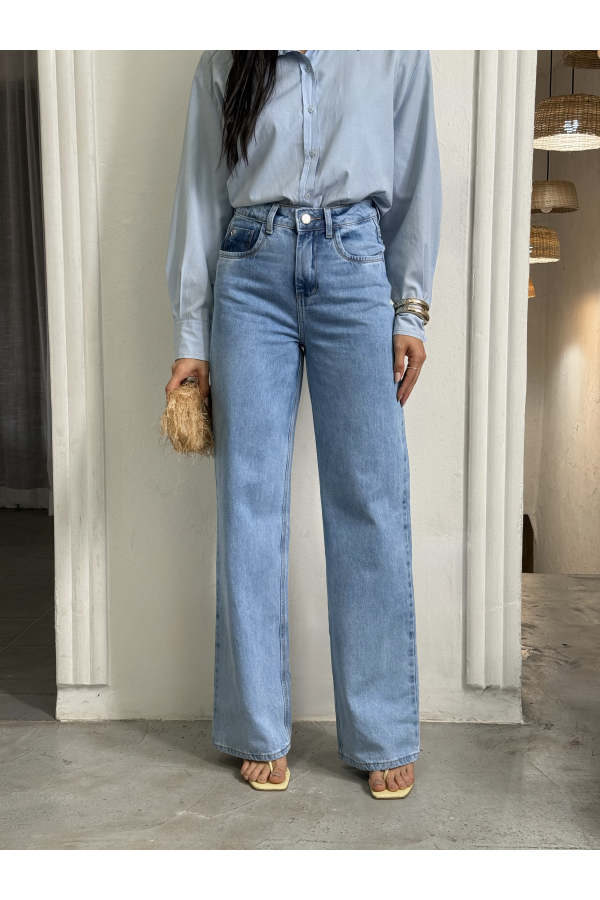 CALÇA WIDE LEG PREMIUM 602-1 - 44 - CLARO