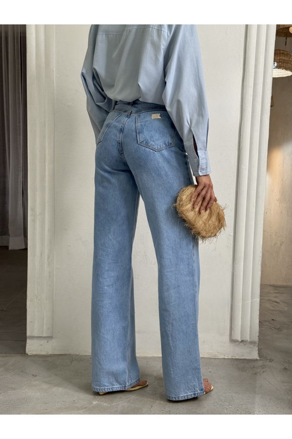 CALÇA WIDE LEG PREMIUM 602-1 - 44 - CLARO